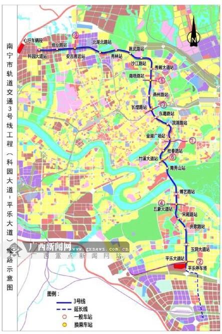 南宁地铁3号线全面开工 预计2019年底建成通