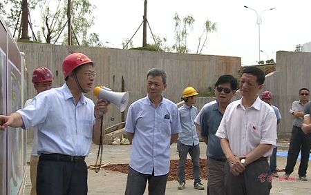 宣城市人大调研组视察城市重点工程建设情况