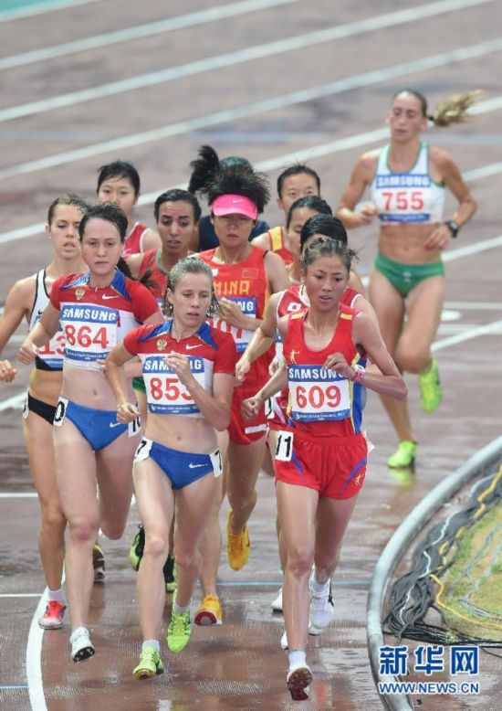 （大運會）（5）田徑——中國選手張瑩瑩獲得女子10000米季軍