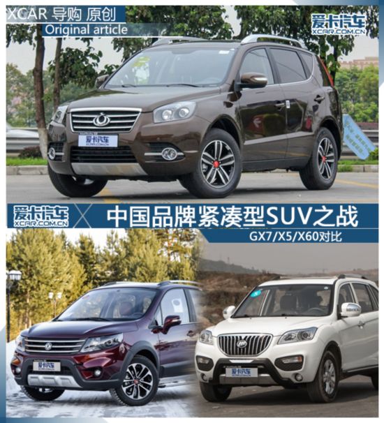 GX7/X5/X60对比