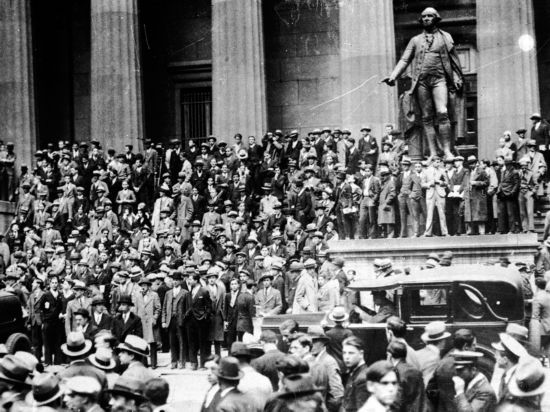 1929年美国纽约股市暴跌时的旧照(高清组图)