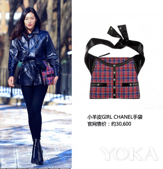 ������һ����ɫ����ú�ɫб�����ؼ�С��ƤGirl Chanel��ȫ͹�Գ����ˣ�����ʽ�÷��ȷ�������������ԣ�˧�ޡ�