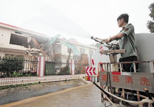 长沙史上最大规模拆违 开福区高端别墅被拆除