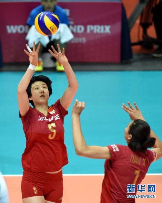 世界女排大奖赛香港站:中国胜泰国