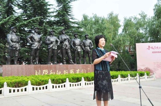 河北省邯鄲市委常委、宣傳部長、農工委書記范國珍主持啟動儀式。（徐於凡 攝）
