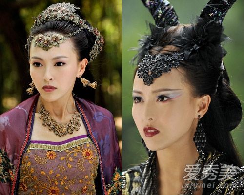 唐嫣演紫霞<em>仙子</em>?<em>古装发型</em>气质均不敌朱茵美--