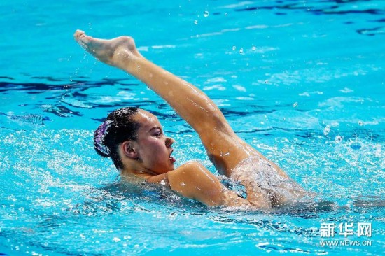 游泳世锦赛:花样游泳女子单人自由自选黄雪辰