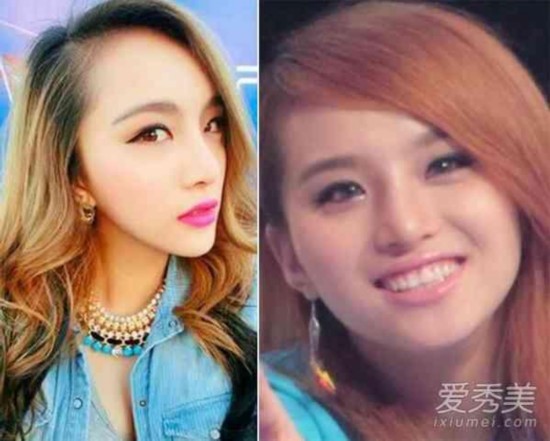 曾哥撞脸杨幂照片P得像蛇精 超女今昔对比照