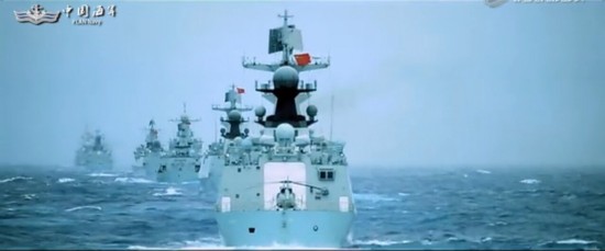 中国海军征兵宣传片出现钓鱼岛 舰机铺天盖地
