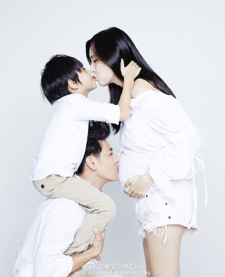 林志颖证实妻子怀二胎:儿子kimi将变成哥哥(图