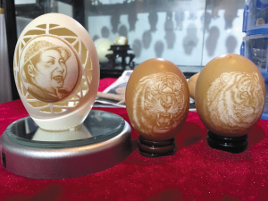 文博第三天 继续看创意:鸡蛋雕刻与包公邮票引