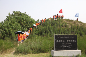 秦咸阳城一号宫殿遗址 记者 奚淼摄