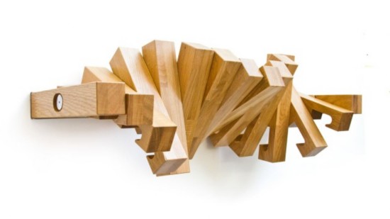 创意多功能书架 衣架挂钩 旋转壁架 Fusillo