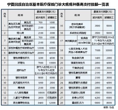 银川市调整门诊大病待遇