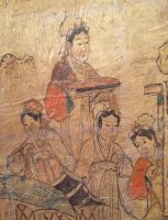 图为辽代墓葬壁画。