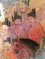 图为辽代墓葬壁画。