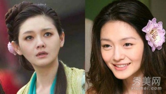 娱乐圈丑女:大s大饼脸招风耳袁姗姗太美不敢看