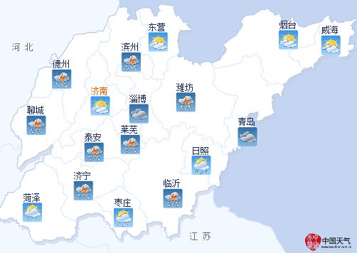 青岛烟台等14市迎雷雨天气 半岛北部明日将降