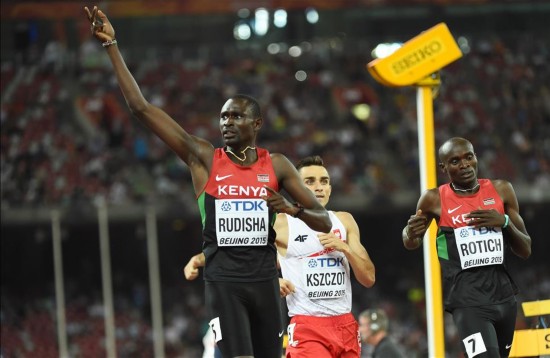 田径世锦赛男子800米:肯尼亚选手鲁迪沙夺冠