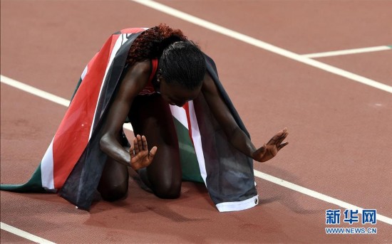 田径世锦赛女子3000米障碍:肯尼亚选手雅克莫