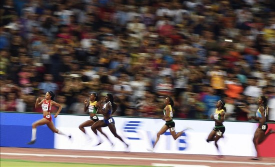 田径世锦赛女子400米决赛:美国选手菲利克斯夺