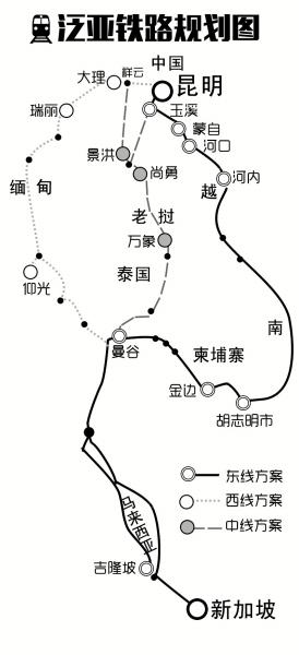 中国拿下泰国铁路项目 昆明至曼谷往返700元