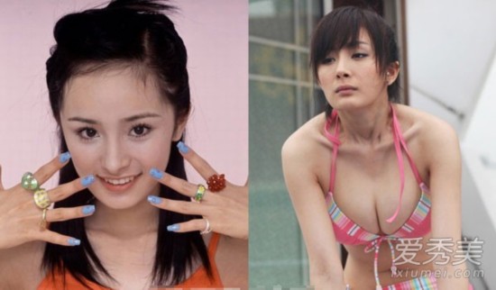 其实李小璐和幂就算没整之前也不能说漂亮,不过这两位整了以后,虽然胸