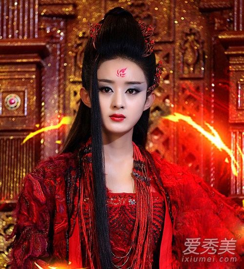 画风突变!《花千骨》赵丽颖妖神妆惊艳
