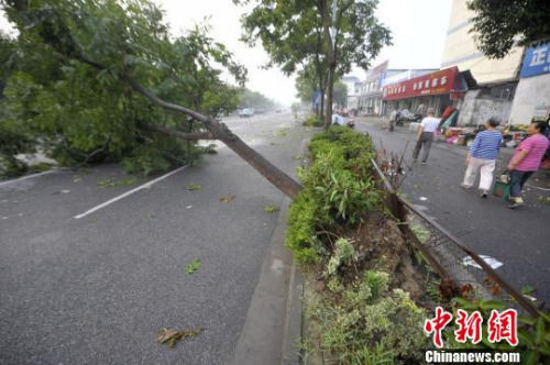 揚州遭遇強對流天氣 多地一片狼藉居民稱太恐怖(圖)