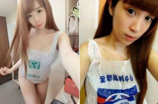 台湾兴起把塑料袋当内衣穿