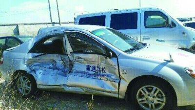 6旬大爷考科目二前突击练车 回家途中遇车祸