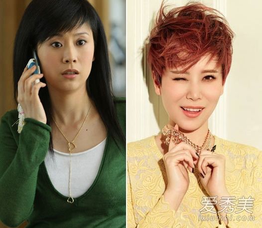 短发一剪气质翻倍 中韩女明星长短发对比