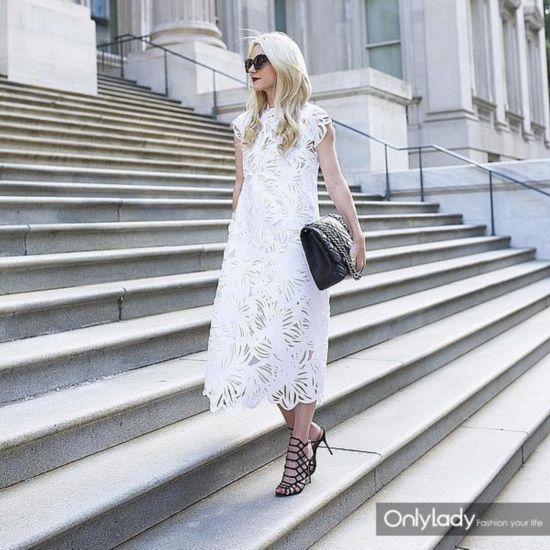 Lacy-White-Dress-Strappy-Sandals