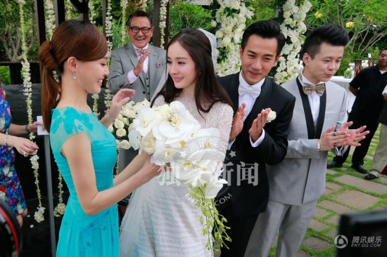 黄晓明baby婚礼王思聪任伴郎 回顾明星大婚伴