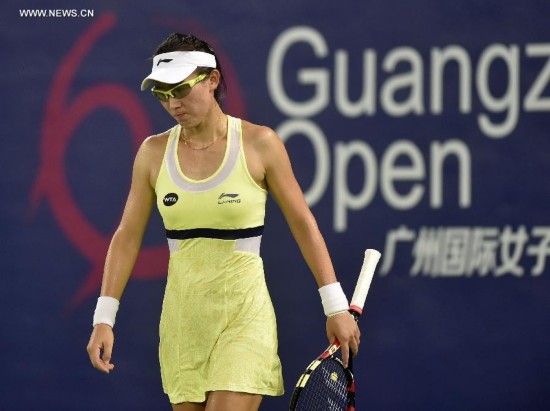 (SP)CHINA-GUANGZHOU-TENNIS-INTERNATIONAL WOMEN'S OPEN-QUARTERFINAL