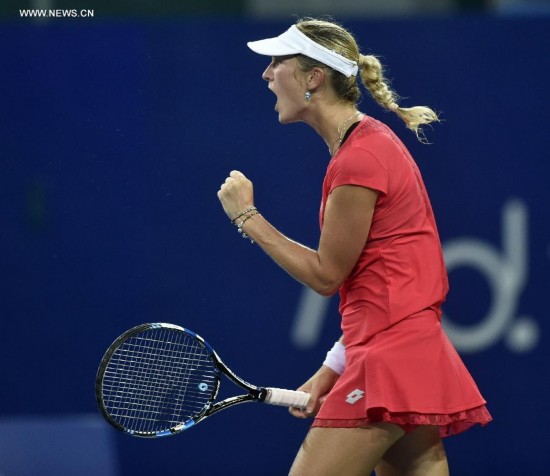 (SP)CHINA-GUANGZHOU-TENNIS-INTERNATIONAL WOMEN'S OPEN-QUARTERFINAL