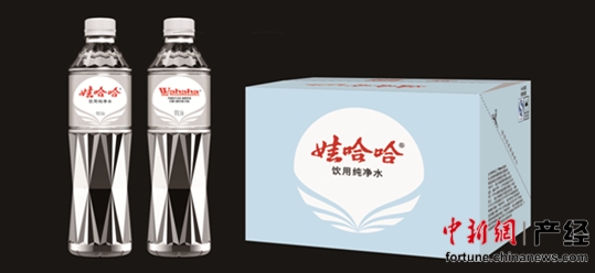 娃哈哈推新包装饮用水:瓶形美艳 价格不变