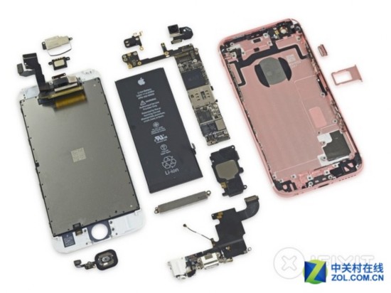 內藏不少黑科技 蘋果iPhone 6s拆解圖賞