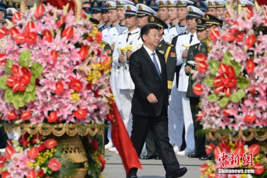  习近平 出席向人民英雄 敬献花篮 仪式--陕西频道