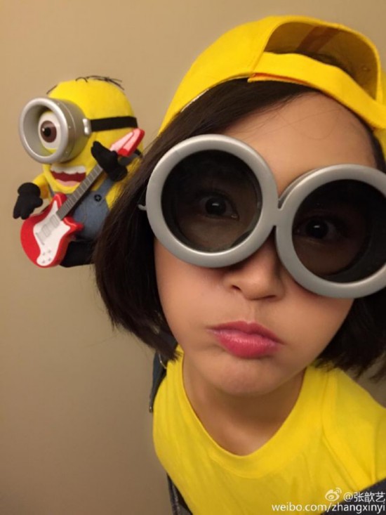 唐嫣自拍显呆萌再现傻白甜 明星自拍哪家强阿