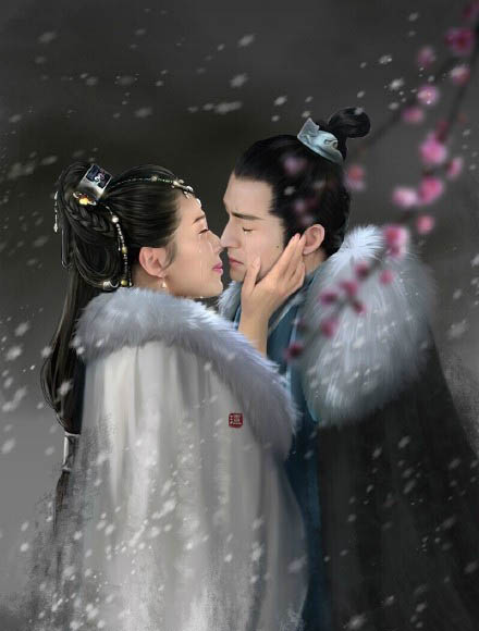 醋坛翻了?王珂晒老婆刘涛胡歌接吻照(图)