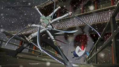 海贼王第804话四皇凯多vs基德3人组 路飞索隆