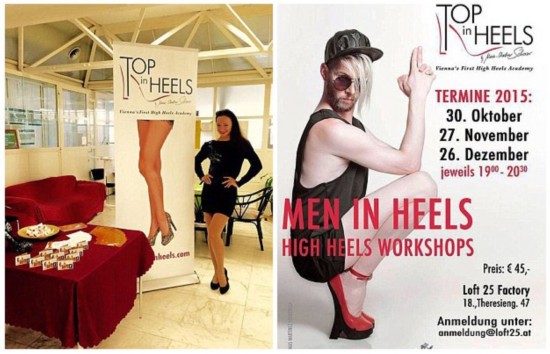 奥地利掀男性穿高跟鞋风潮 舞蹈老师开课教授