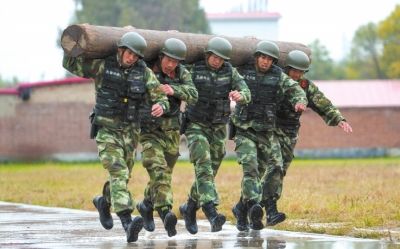 武警比武 全程实弹