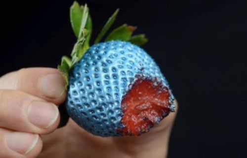 德國一家公司近期研發出名為“食物終結者”的世界首款可食用噴漆，它共有金、銀、紅、藍四種顏色。烹飪愛好者們隻需用該噴漆在食物上輕輕一噴，即可讓食物著上你鐘愛的顏色。