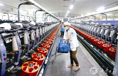 今年大丰气流纺厂销售8000多万元 同比增12.8