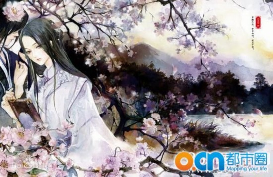 刘亦菲杨洋《十里三世三生桃花》夜华白浅经典妖狐古装漫画图片图片