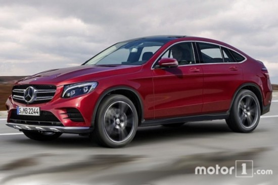 宝马X4竞争对手 奔驰GLC级Coupe效果图