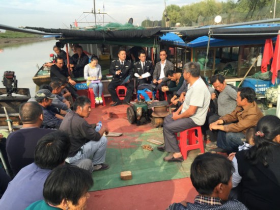 三山区农委认真落实渔业安全生产检查工作