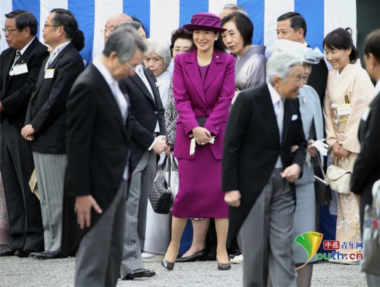 日本皇太子妃雅子12年来首次亮相秋季花园派对